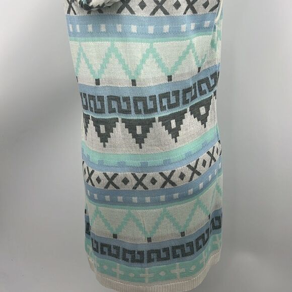 Say What medium native inspired print open cardigan hoodie - Picture 6 of 7